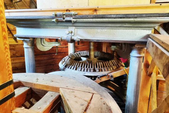 Внутри мельницы XIX века